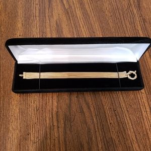 Gorgeous real 14k YG cuff braclet, over 14 grams.